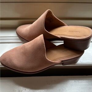 Soludos Pink Suede mules